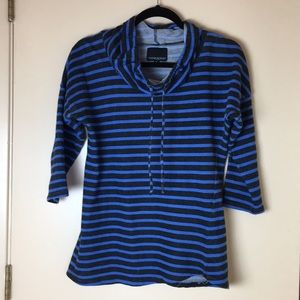 🌙Cynthia Rowley, S, active wear striped cowl neck